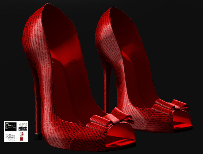 Mocha's Designs Rachel Heels Red