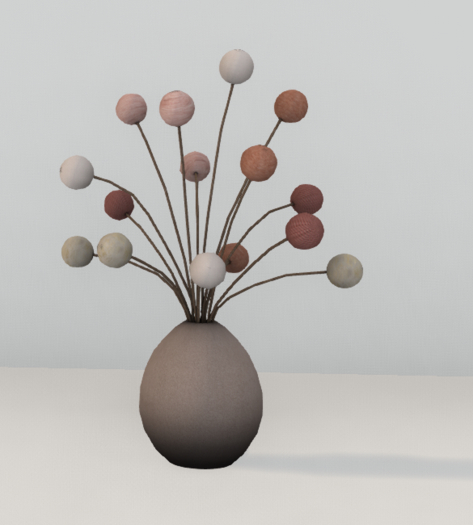 Sparrows nest Pom Pom vase nutrel