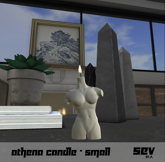 SEV Decor: Athena Body Candle (S) - Promo Price