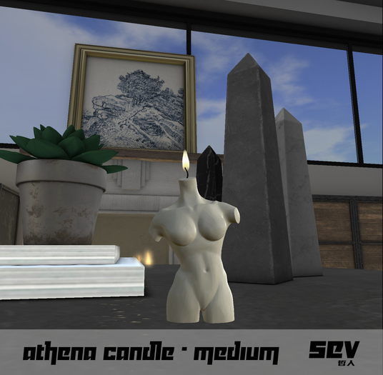 SEV Decor: Athena Body Candle (M) - Promo Price