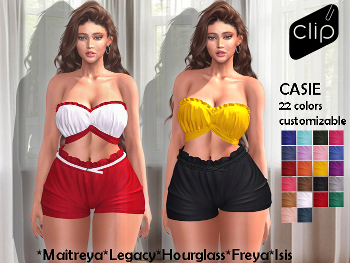 DEMO*<*CLIP*>*Casie Top and Shorts (ADD)