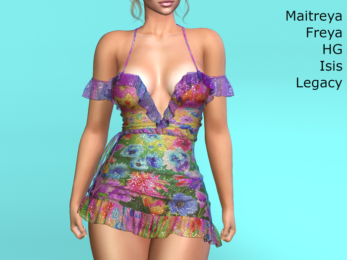 ~PP~ Sequined Ginger Dress - Sheer Bouquet
