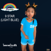 ((RBS)) 9 STAR (LIGHT BLUE) T-shirt&short {TWEENEEDOO}
