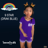 ((RBS)) 9 STAR (DRAK BLUE)T-shirt&short {TWEENEEDOO}