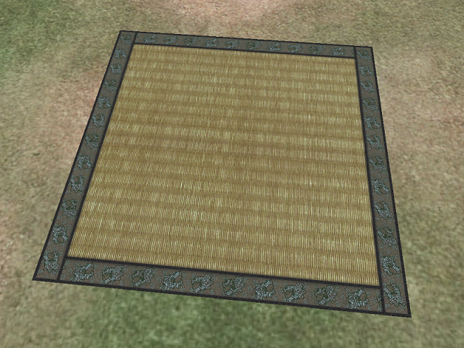 Alison's Straw mat w Border