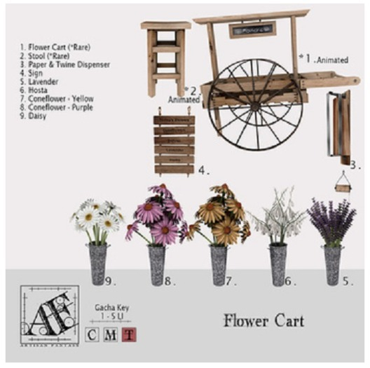 *AF* Flower Cart Sign 2
