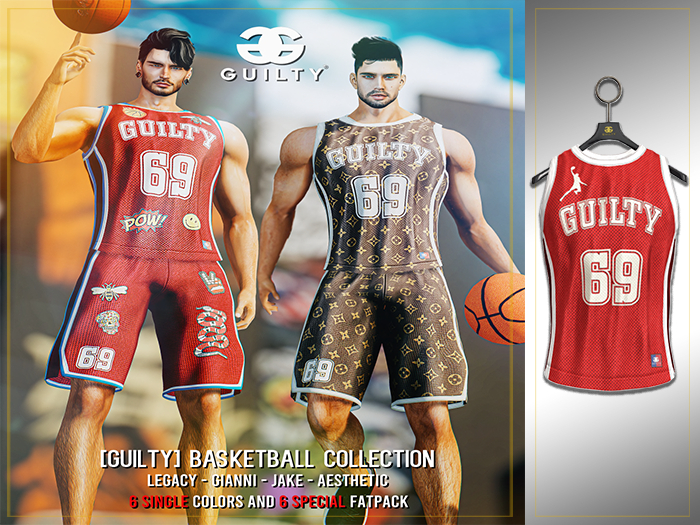 GUILTY 059 Basketball TankTop Red