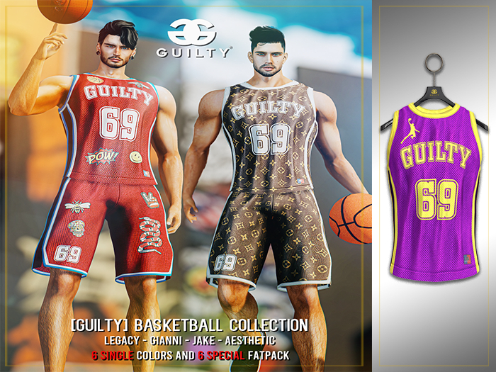 GUILTY 059 Basketball TankTop Violet