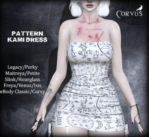 Corvus : Pattern Kami Dress