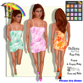 E&E Itsuko Dress Sunrise Autumn