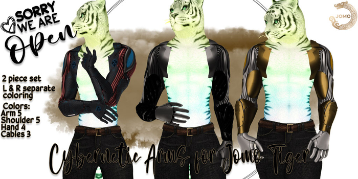 SWO Cybernetic Arms for Jomo Male Tiger