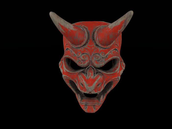 Full Perm Props "Samurai Mask Sketch"