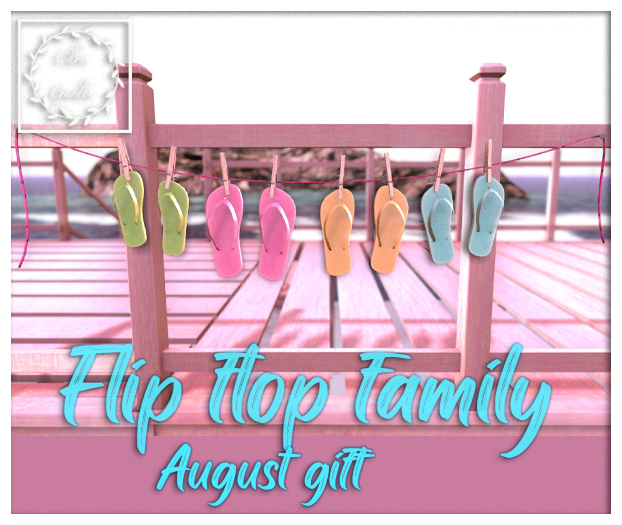 C*Flip flop family August gift