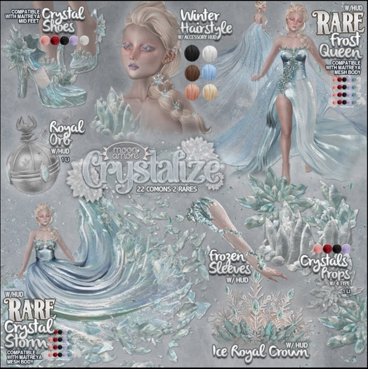 :Moon Amore: Crystallize / Crystal Shoes / ROSE