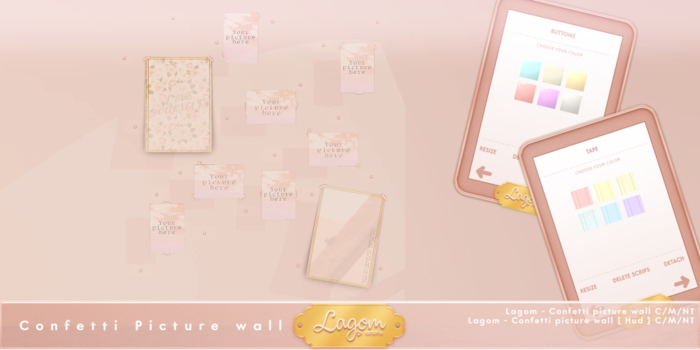 Lagom - Confetti picture wall