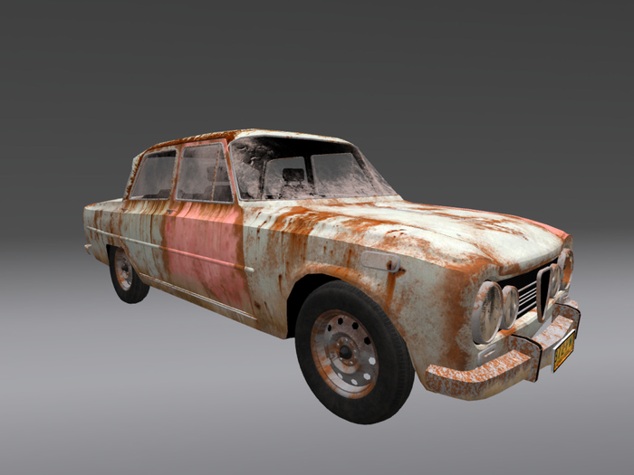 alfa romeo rusted (deco)