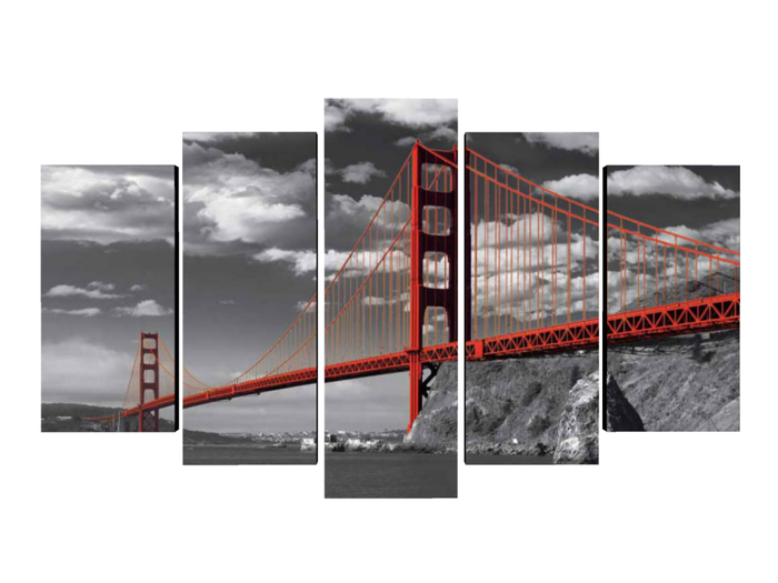 Split picture frame bridge