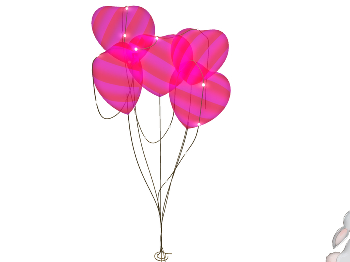 Balloon pink gestreift