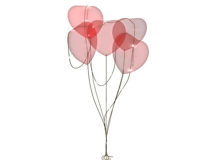Balloon rot transparent