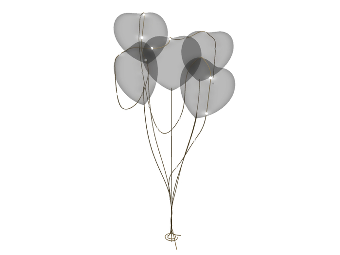 Balloon black transparent