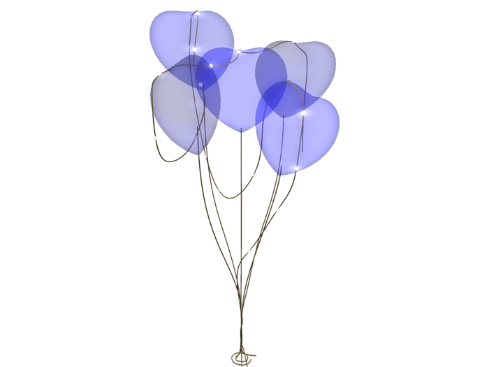 Balloon blau transparent