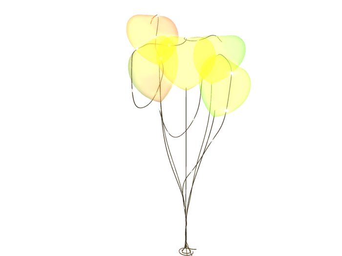 Balloon gelb transparent