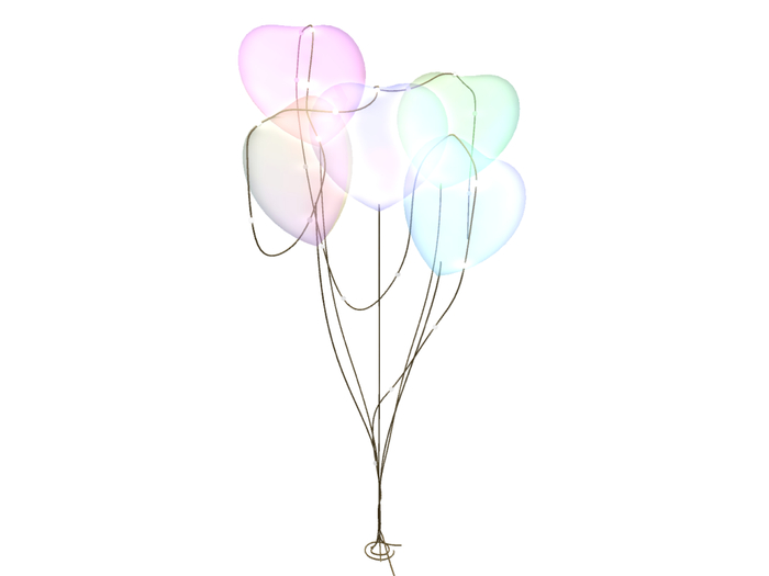 Balloon bunt transparent