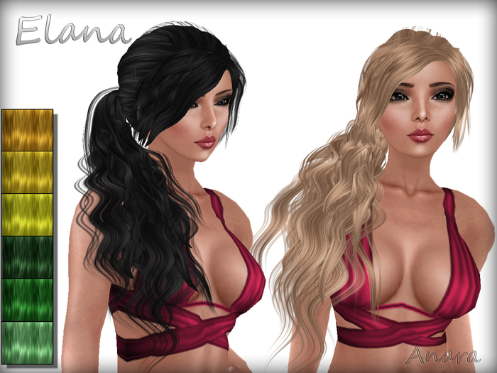 [Anara Hair] - Elana - Yellows & Greens Pack