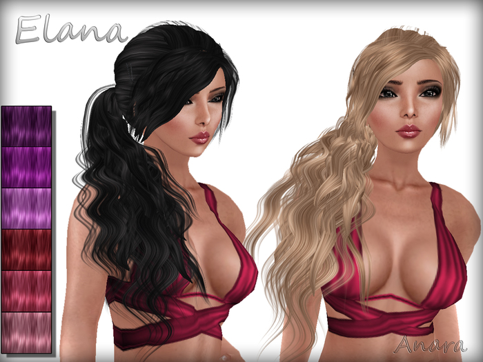 [Anara Hair] - Elana - Pinks & Purples Pack
