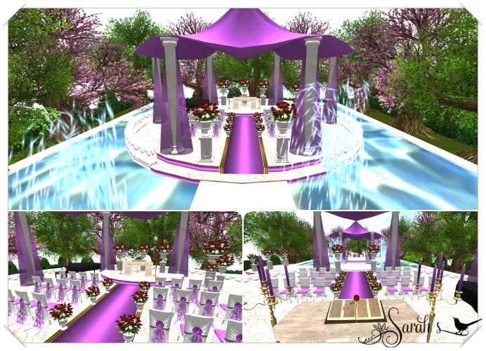 Second Life Marketplace Sarah`s "Romantic Wedding Location Maria Purple"