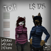 ..::Toit - Striped::.. 3 pack (green/brown/red)