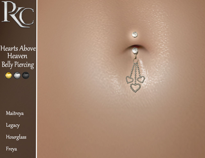 *PKC* Hearts Above Belly Piercing