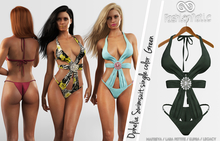 Ophelia Swimsuit Green - Maitreya Lara, Lara Petite, Kupra Original, Legacy - FashionNatic