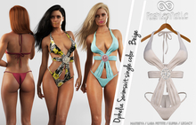 Ophelia Swimsuit Beige - Maitreya Lara, Lara Petite, Kupra Original, Legacy - FashionNatic