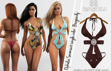 Ophelia Swimsuit Burgundy - Maitreya Lara, Lara Petite, Kupra Original, Legacy - FashionNatic