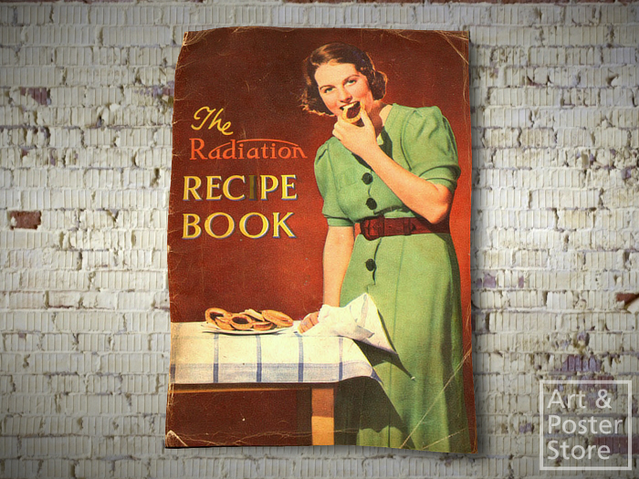 Radiation Recipe Book Cover | Rippled Peeling Poster 