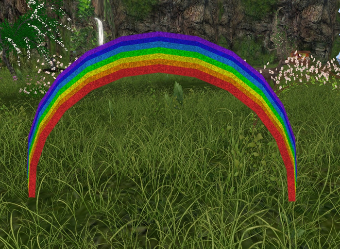 Raibow with glitter