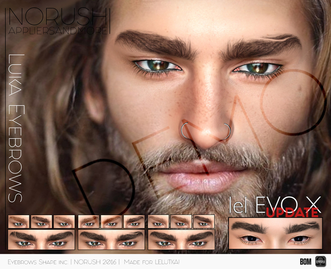 [Norush] DEMO Luka Eyebrows (BOM-Omega)