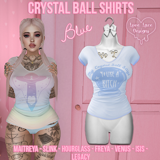 ::LL:: Crystal Ball Shirt // Blue