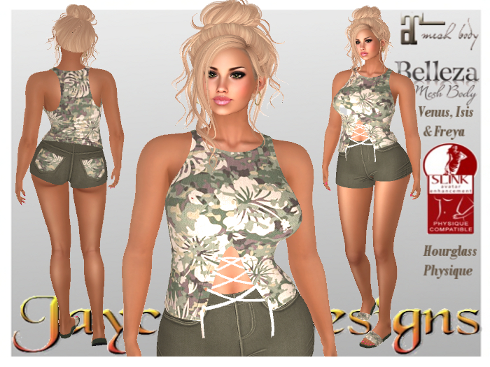 JCD Camo leaf outfit
