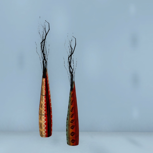 Aereal Mexican Vases with Branches