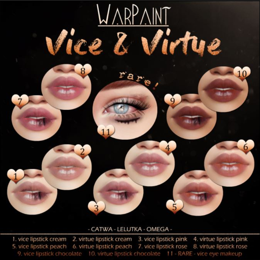 WarPaint* #7 Vice lipstick rose
