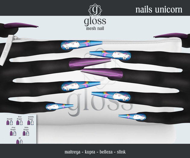 *Gloss* Nails Unicorn