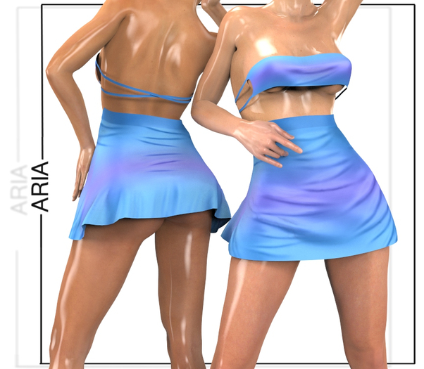 Blue Ombre Telepathy Dress