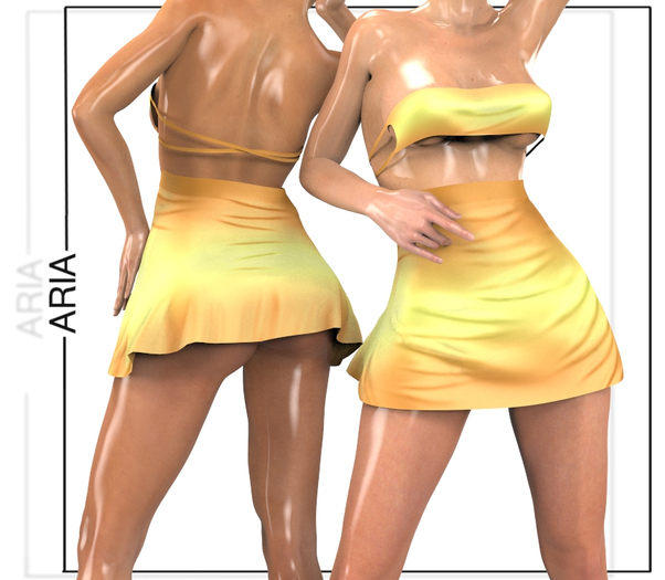 Yellow Ombre Telepathy Dress