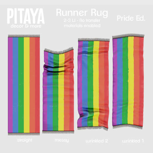 Pitaya - Runner Rug - Pride Ed. (rainbow)