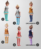 SEmotion Libellune School Girl Animesh #17 UNCOMMON