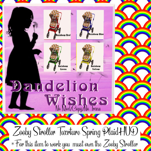 *DW* Zooby Rainbow Stroller texture HUD