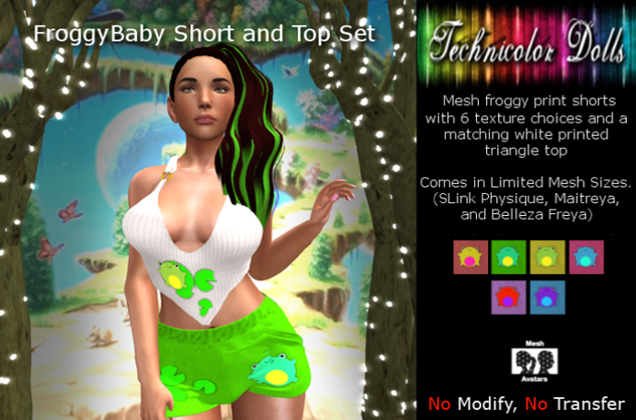 TDolls - FroggyBaby Short and Top Set HUD (Add!) Cmt