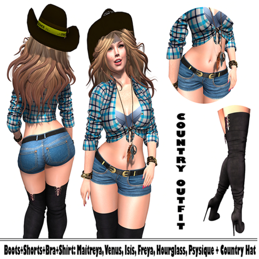 .::SD::. Country Outfit [Fitted] Blue